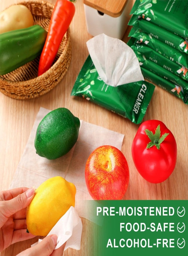Swiffen 7 Pack Fruit Veggie Wipes Total 140 Count Fruit & Vegetable Wash Removes for Removing Pesticides Wax Dirt Portable Safe Vegetable Cleaning Wipes for Home Travel Use(Minimalist) - Image 4